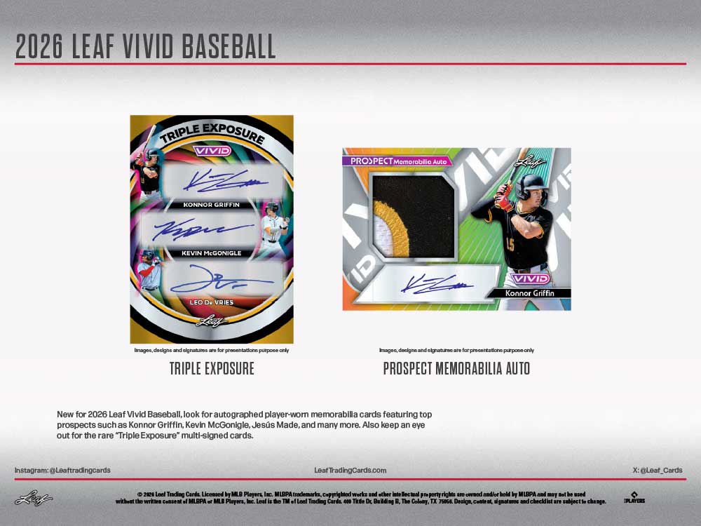 予約）2026 Leaf Vivid Baseball Jumbo Box 6/5入荷予定！ ｜カード
