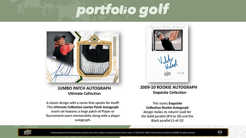 2024 Upper Deck Portfolio Golf Box 9/26入荷！ ｜カード