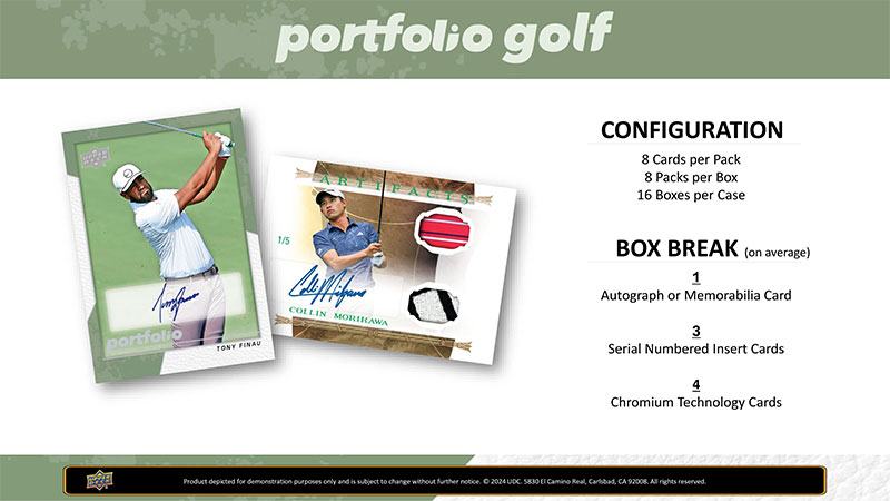 2024 Upper Deck Portfolio Golf Box 9/26入荷！ ｜カード