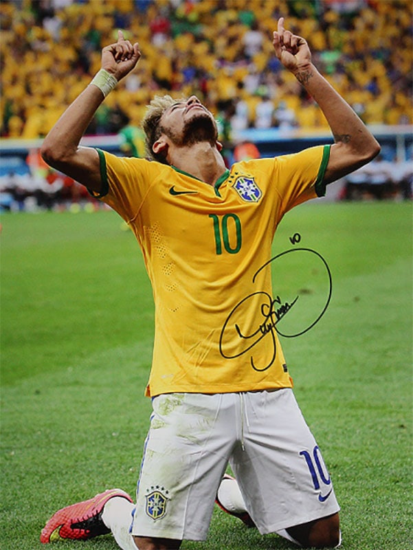 セール中…ネイマール直筆サイン入り2Lサイズ写真‥Neymar…ブラジル代表… セール中…ネイマール直筆サイン入り2Lサイズ写真‥Neymar