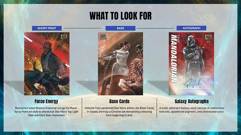 2026 Topps Star Wars Chrome Galaxy Hobby Box 8/13より店頭販売中