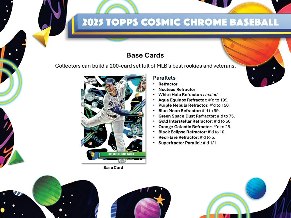MLB 2025 Topps Cosmic Chrome Baseball Hobby Box 12/19入荷！！店頭