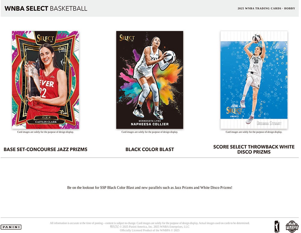 WNBA 2025 Panini Select Basketball Hobby Box 5/14入荷 ｜カード