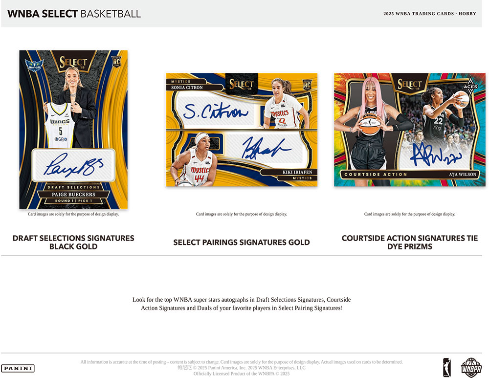 WNBA 2025 Panini Select Basketball Hobby Box 5/14入荷 ｜カード