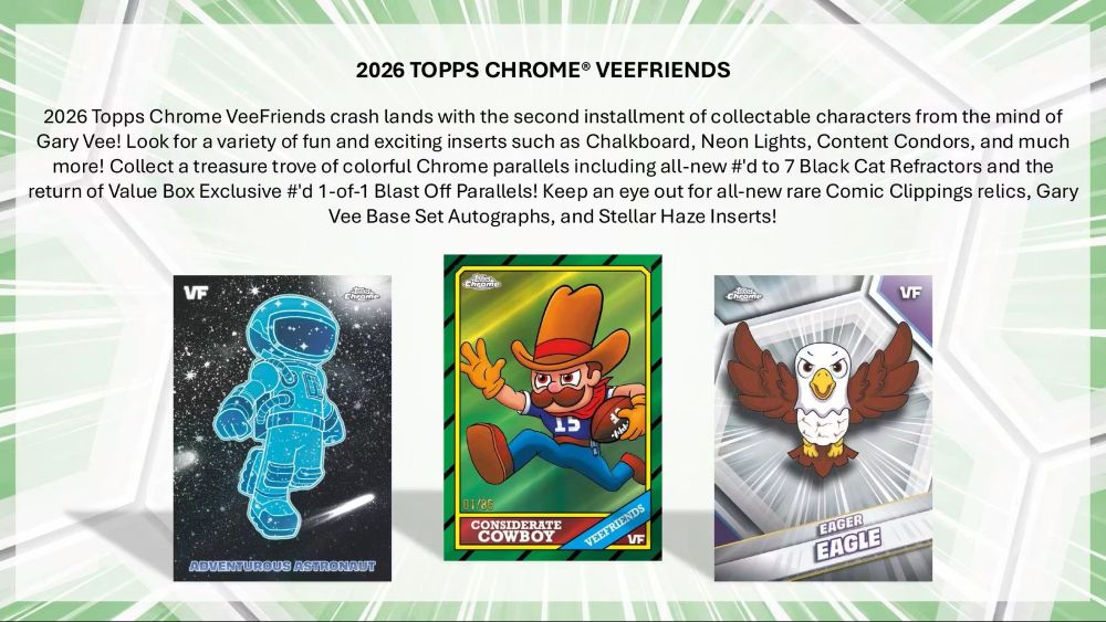 2026 Topps Chrome VeeFrineds Value Box 6/11入荷！ ｜カード