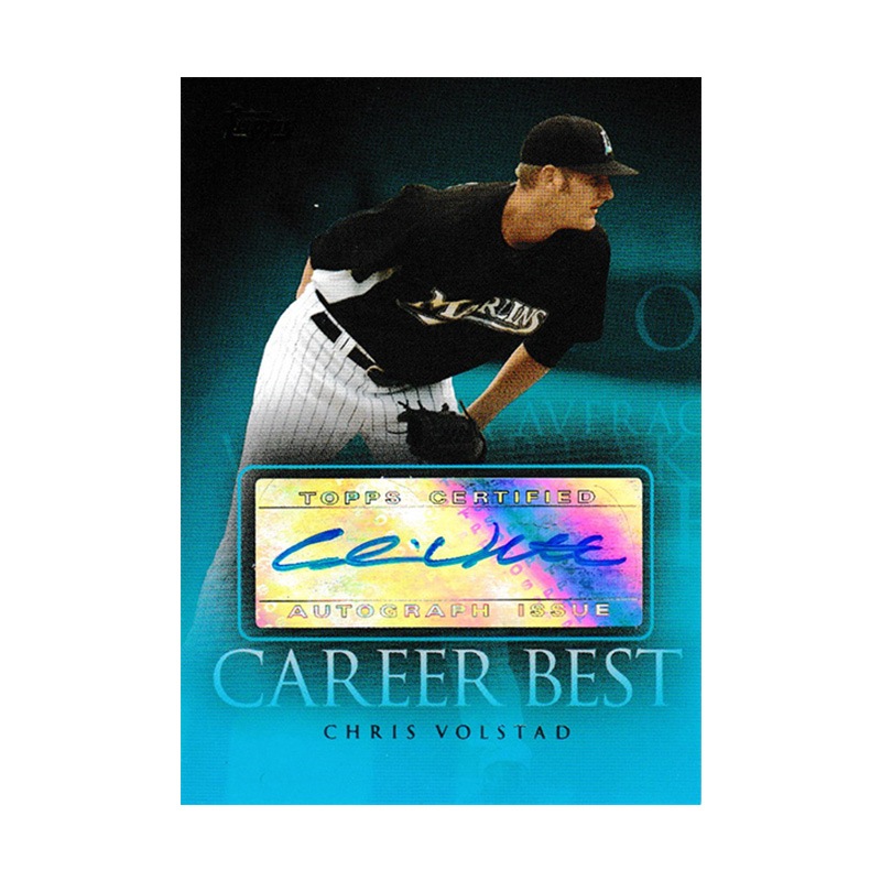 Volstad クリス・ボルスタッド 2009 Topps Career Best Autographs / Chris Volstad |カード ...