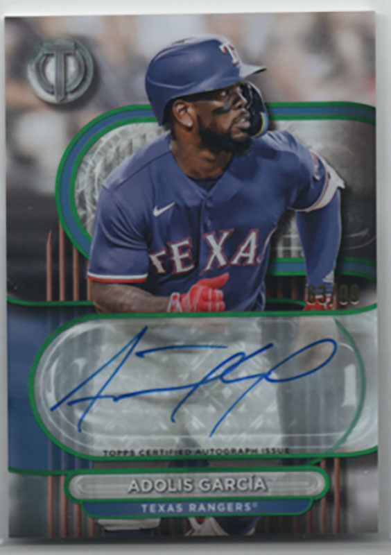 アドリス・ガルシア/Adolis Garcia 2024 Topps Tribute auto 63/99