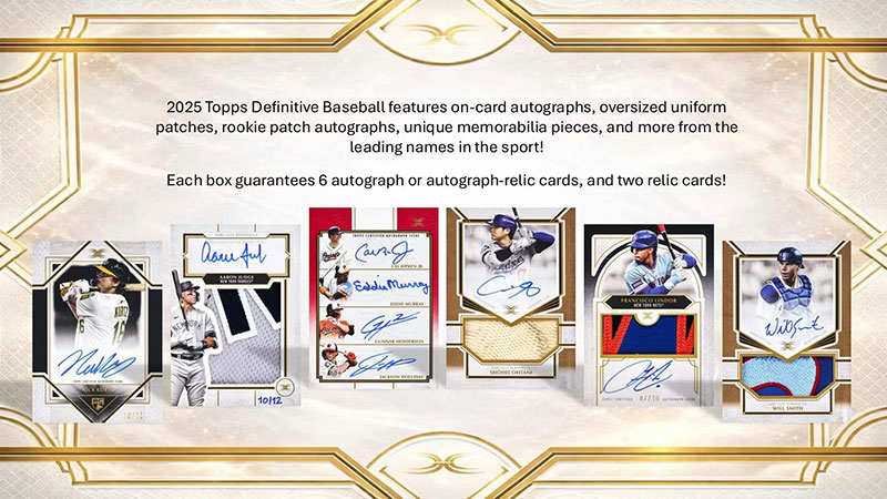 MLB 2025 Topps Definitive Collection Baseball Hobby Box 4/29発売