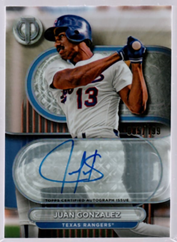 フアン・ゴンザレス/Juan Gonzalez 2024 Topps Tribute auto 085/199