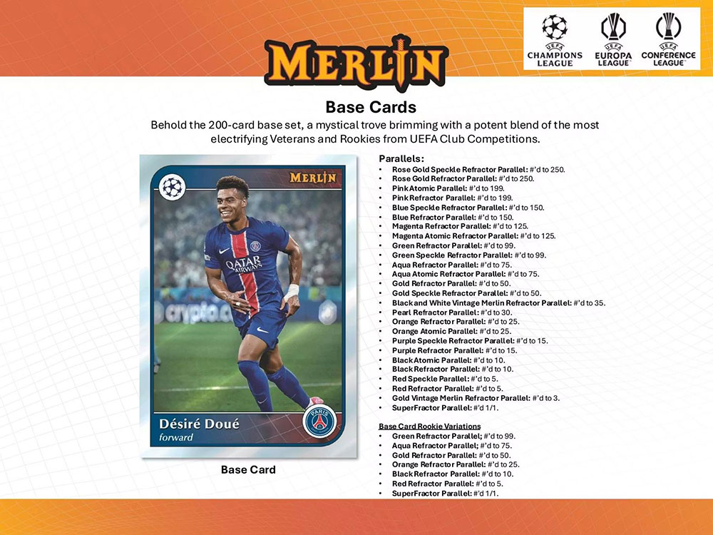 マーリン社製　ルート·フリット　チェルシー　レアカード　プレミアリ　グーリット 予約）2024-25 Topps Merlin UEFA Club Competitions Soccer Hobby Box
