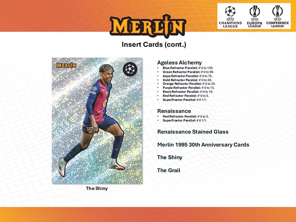 予約)2024-25 Topps Merlin UEFA Club Competitions Soccer Hobby Box 予約)2024-25 Topps Merlin UEFA Club Competitions Soccer Hobby Box