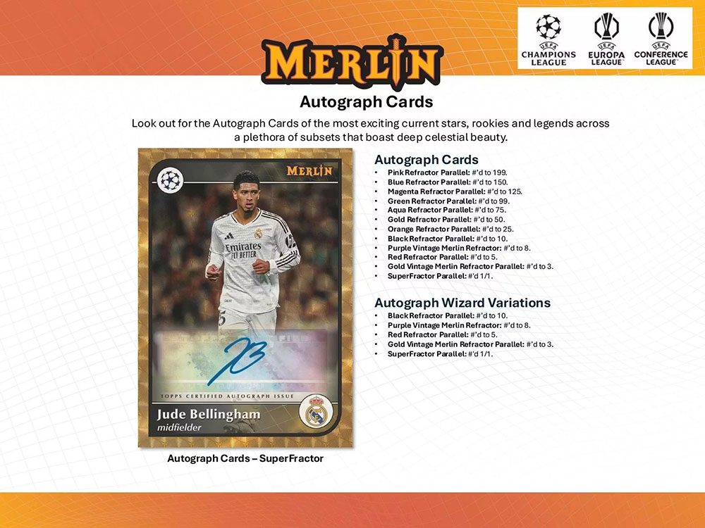 予約）2024-25 Topps Merlin UEFA Club Competitions Soccer Hobby Box