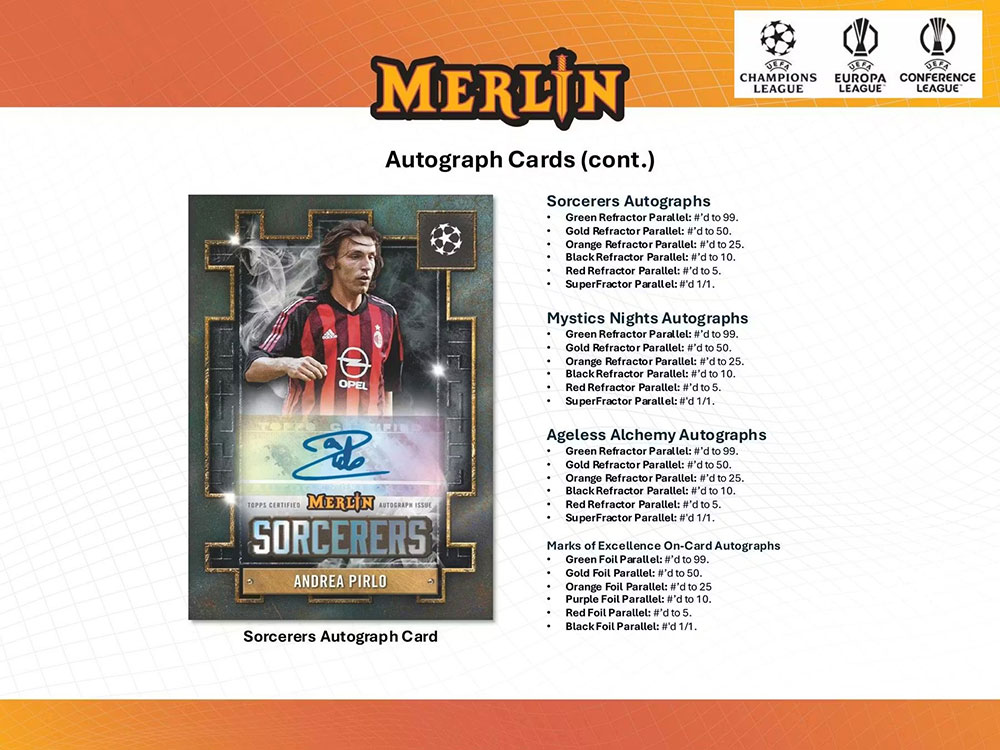予約）2024-25 Topps Merlin UEFA Club Competitions Soccer Hobby Box