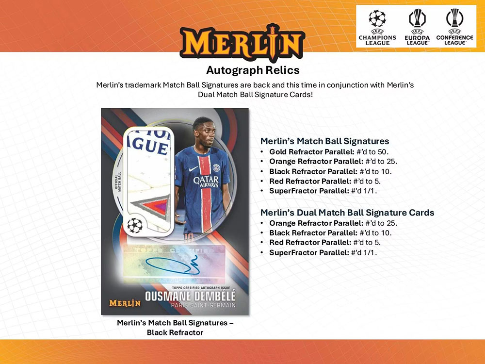 予約）2024-25 Topps Merlin UEFA Club Competitions Soccer Hobby Box