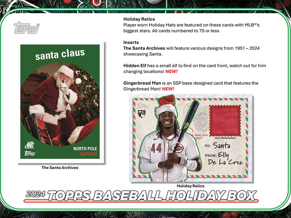 MLB 2024 Topps Baseball Holiday Mega Box 11/15入荷 ｜カード