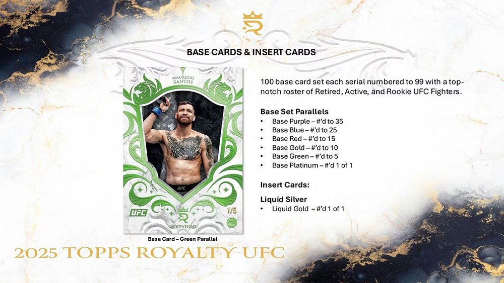 2025 Topps Royalty UFC Hobby Box 2/7入荷 ｜カードファナティック