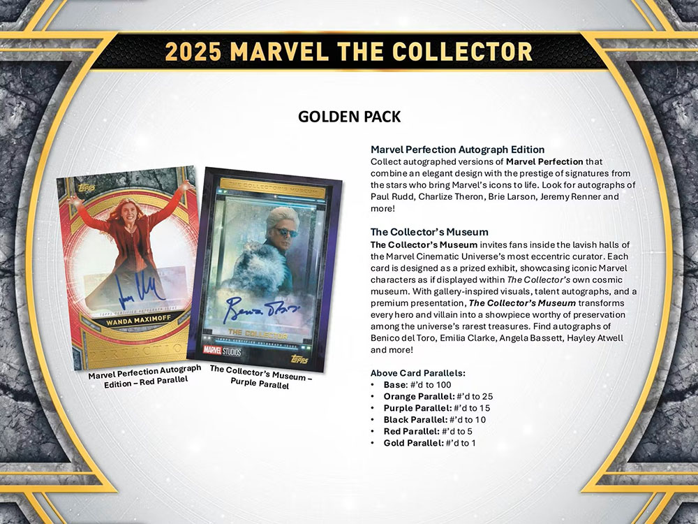 2025 Topps Marvel The Collector Hobby Box 2/6入荷 ｜カード