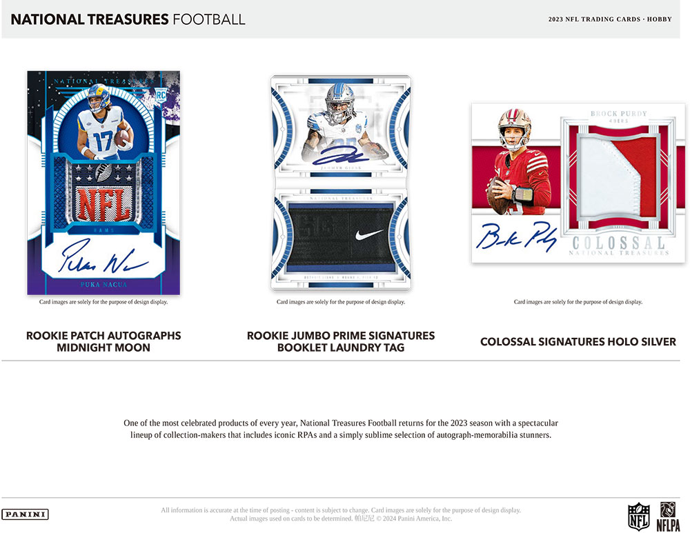 NFL 2023 Panini National Treasures Football Box 9/28入荷