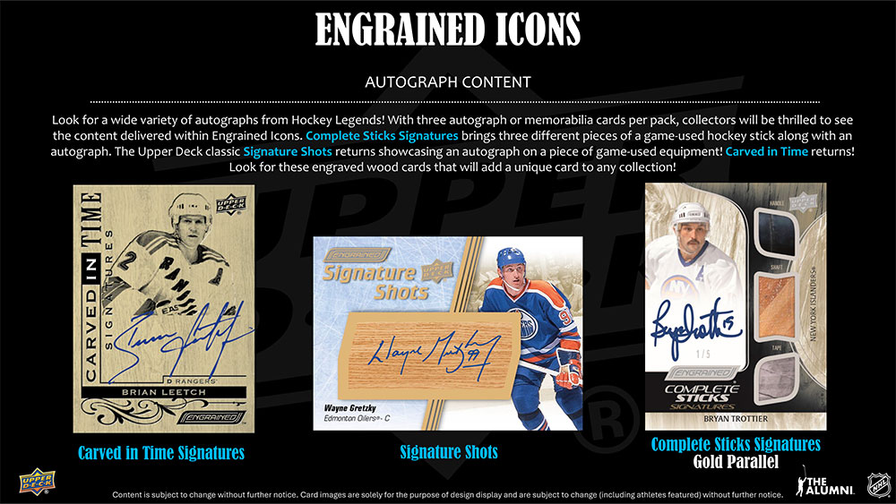 NHL 2024-25 Upper Deck Engrained Icons Hockey Hobby Box 12/18入荷