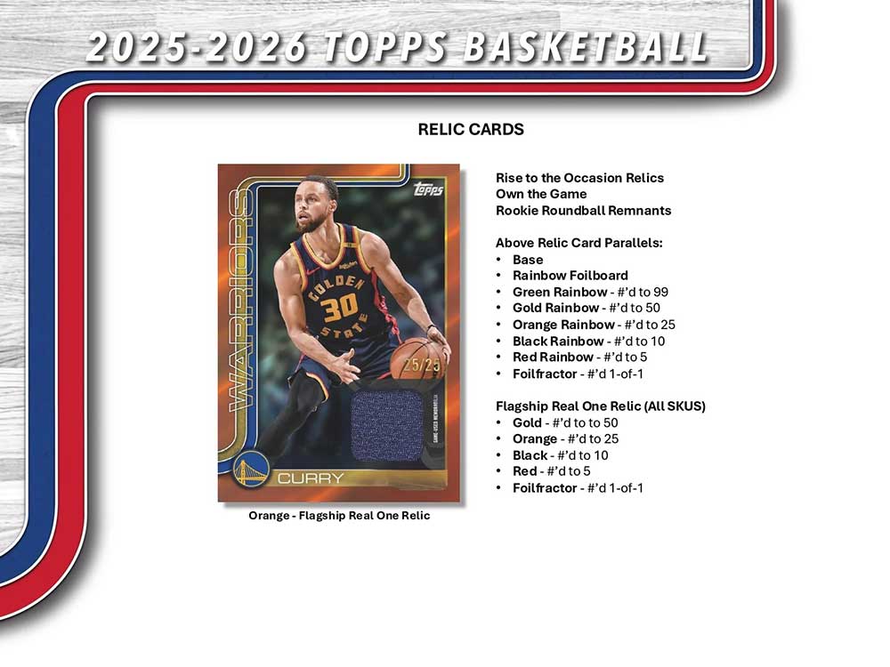 NBA 2025-26 Topps Basketball Hobby Box 10/25入荷！ ｜カード