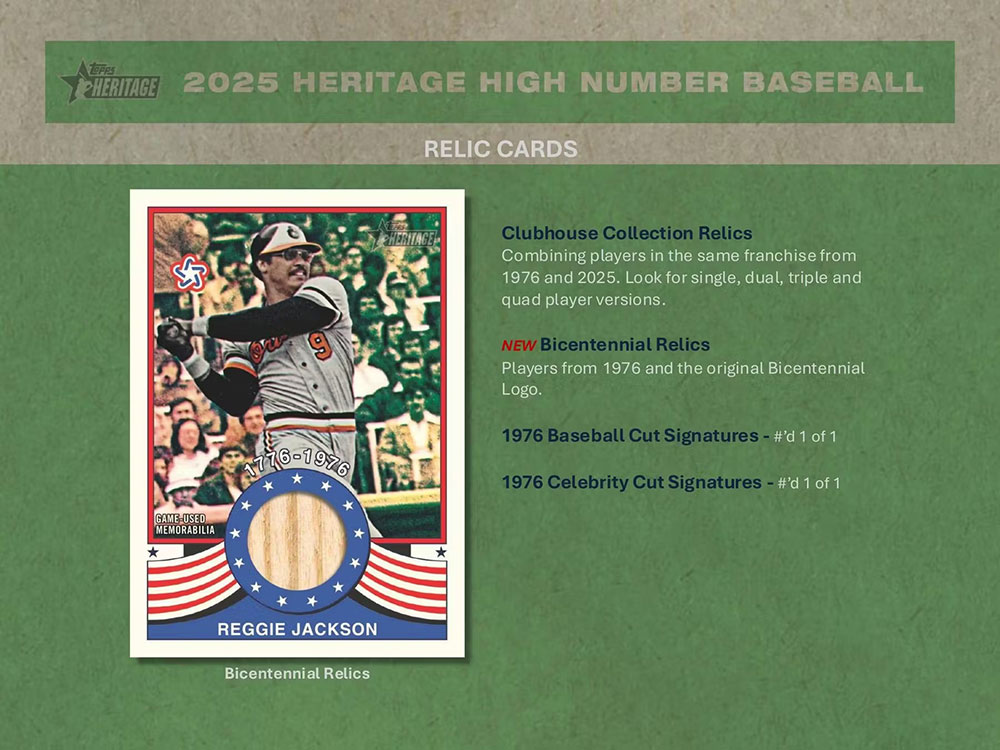 MLB 2025 Topps Heritage High Number Baseball Hobby 12-Box case