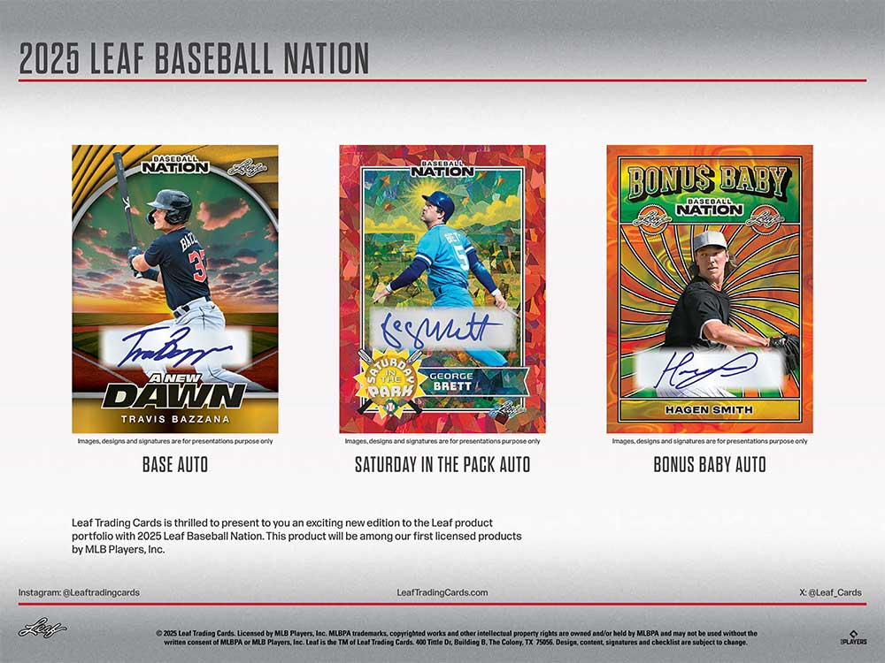 2025 Leaf Baseball Nation Hobby Box 9/4入荷 ｜カード