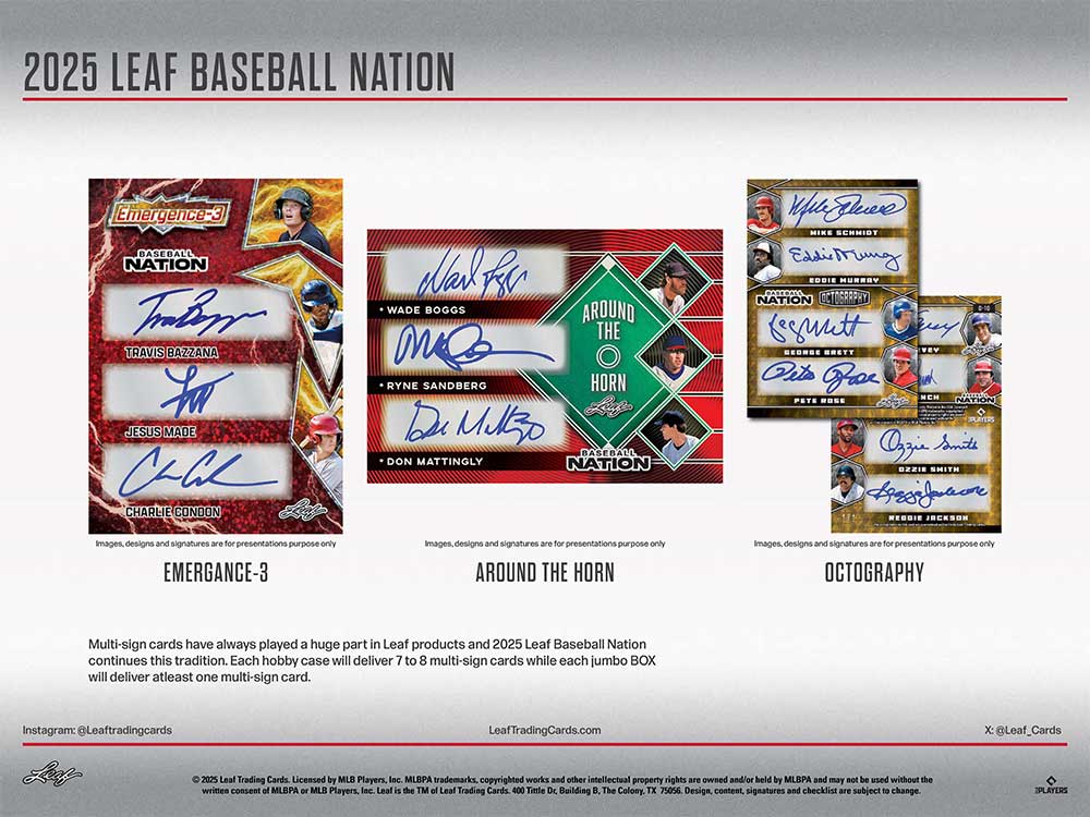 2025 Leaf Baseball Nation Hobby Box 9/4入荷 ｜カード