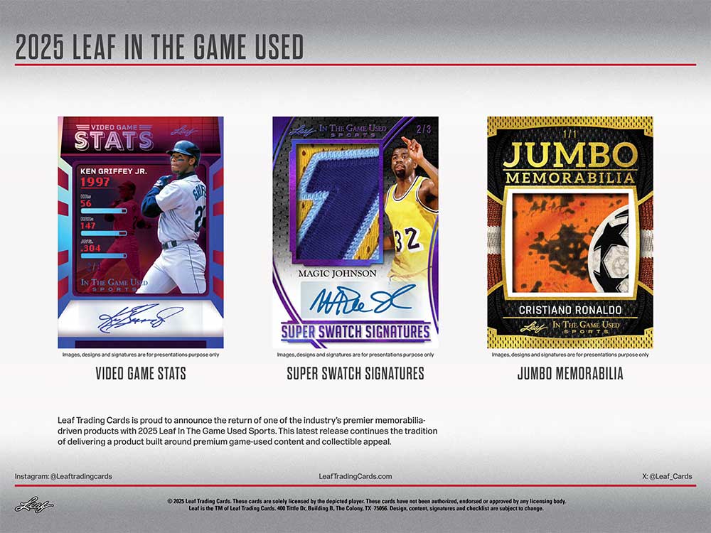 予約）2025 Leaf In The Game Used Sports Box 2/13入荷予定