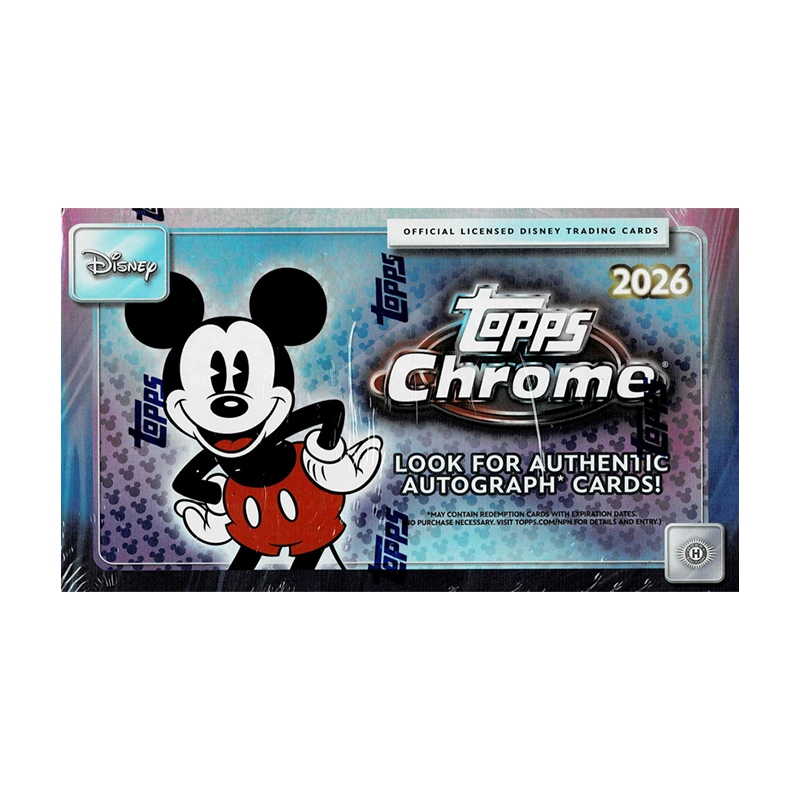 2026 Topps Chrome Disney Hobby Box 6/18入荷！！ ｜カード