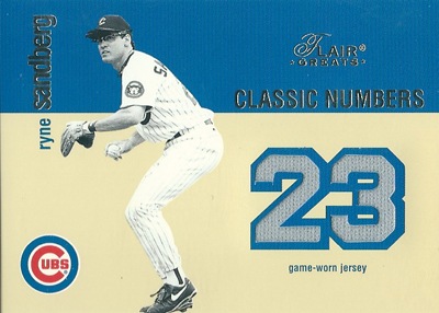 Ryan Sandberg 2003 Flair Greats Classic Numbers Game Used / ライン