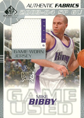 マイク ビビー Mike Bibby NBAカード 03/04 SP Game Used Authentic 