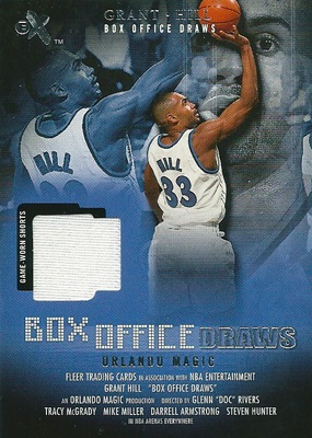  ҥ Grant Hill NBA 01/02 Fleer EX Box Office Draws Memorabilia