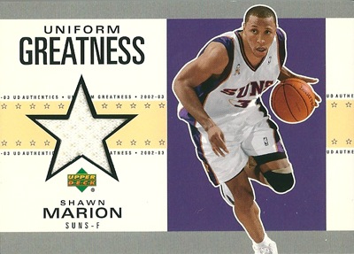 ショーン・マリオン Shawn Marion 02/03 UD Authentics Uniform 
