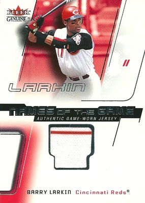 バリー・ラーキン MLBカード Barry Larkin 2002 Fleer Genuine Name of 