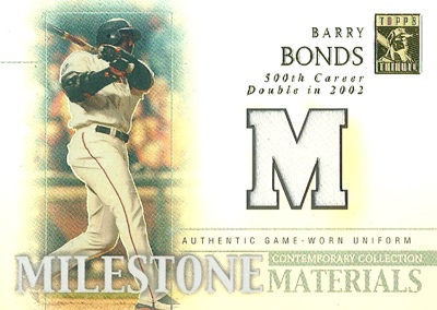 バリー・ボンズ MLBカード Barry Bonds 2003 Topps Tribute バリー・ボンズ MLBカード Barry Bonds 2003 Topps Tribute