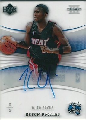 󡦥ɥ NBA Keyon Dooling 05/06 UD Trilogy Auto Focus