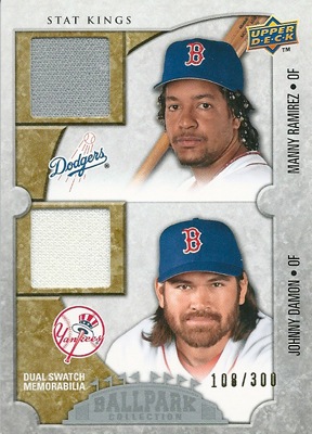 マニー・ラミレス】【ジョニー・デーモン】 MLBカード Manny Ramirez 
