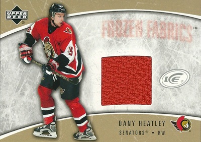 ˡҡȥ꡼ NHL Dany Heatley 2005/06 Upper Deck Ice Frozen Fabrics