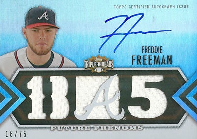 フレディ・フリーマン MLBカード Freddie Freeman 2012 Topps Triple  