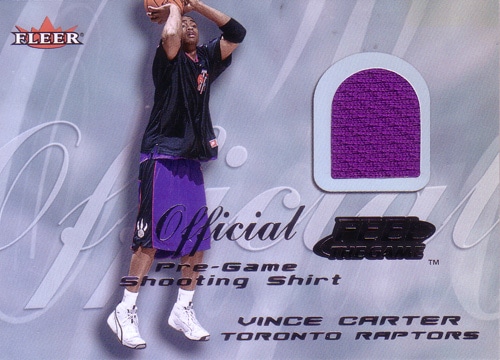 ビンス・カーター NBAカード Vince Carter 00/01 Fleer Feel the Game