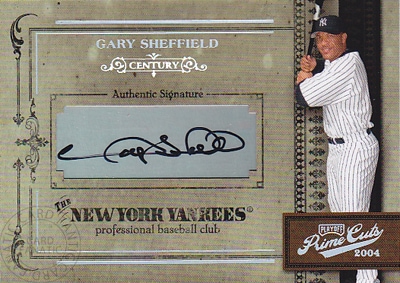 MLB。ゲイリー・シェフィールド、直筆サインボール。 ゲイリー