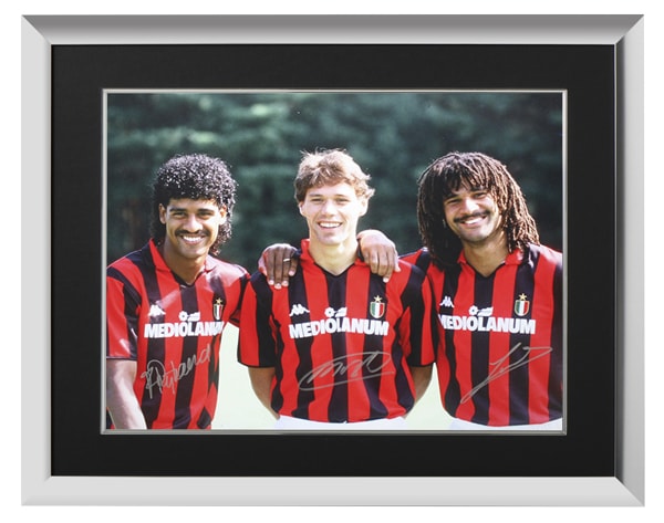 ޥ륳ե󡦥Хƥ/롼ȡեå/ե󥯡饤 ACߥ ľɮե   (Van Basten, Gullit & Rijkaard AC Milan Signed Photo: The Three Tulips) 