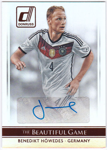 ٥ͥǥȡءǥ 2015 Panini Donruss The Beautiful Game Signatures Auto ľɮ󥫡 / Benedikt Howedes