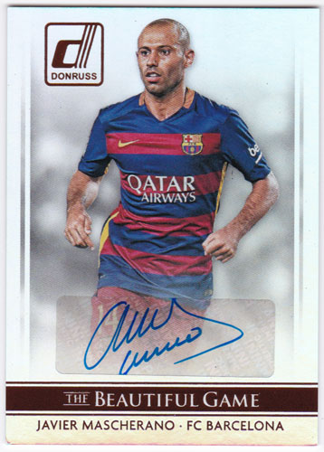 ハビエル・マスチェラーノ 2015 Panini Donruss The Beautiful Game 