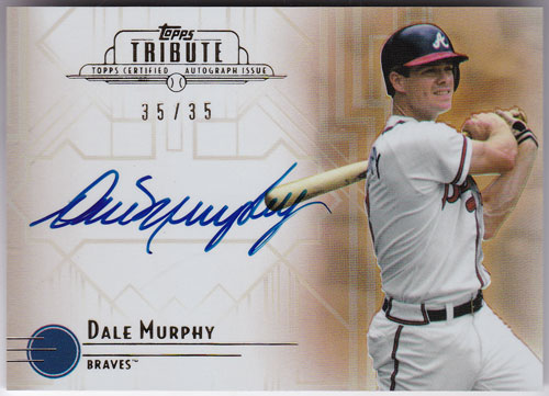 デール・マーフィー 2015 Topps Tier One Acclaimed Auto 040/149 Dale
