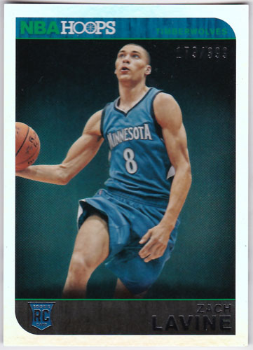 ザック・ラヴィーン 2014-15 Panini Hoops Rookie Silver 179/399 Zach 