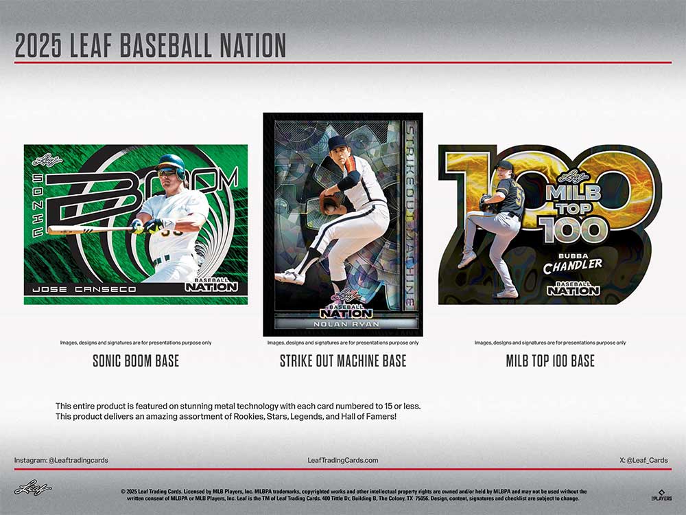 2025 Leaf Baseball Nation Jumbo Box 9/4入荷 ｜カードファナティック