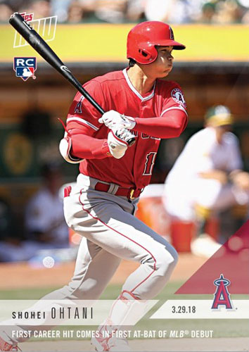 大谷翔平 1st Career Hit Comes in 1st At-bat of MLB Debut - Shohei