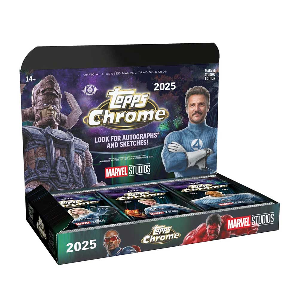 マーベル 2025 Topps Marvel Studios Chrome Hobby Box 12/25入荷 店頭