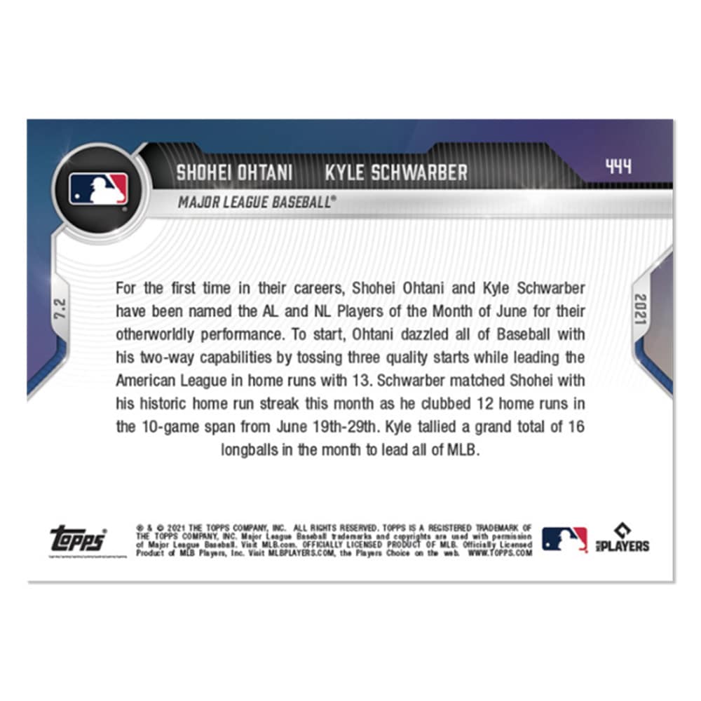 大谷翔平　2021 MLBシルバーカード 大谷翔平 2021 MLBオールスター出場記念 シルバーコイン カード